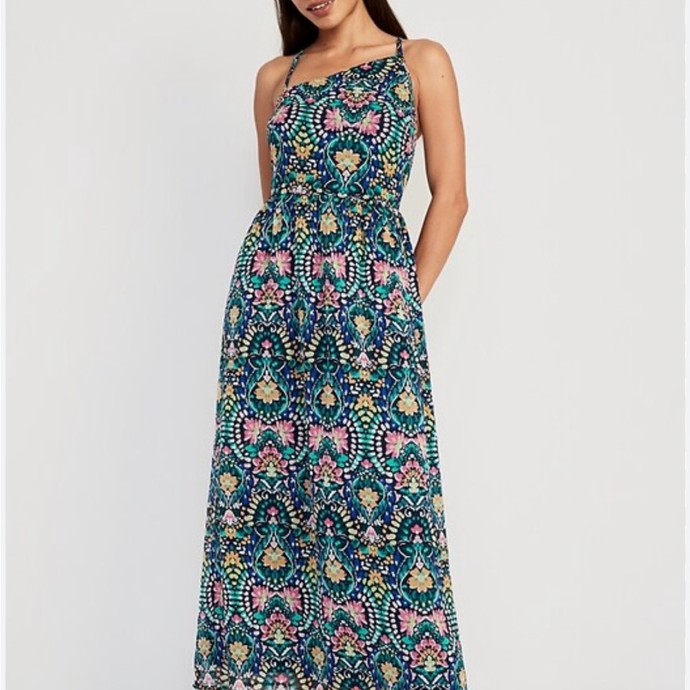 Old Navy Multicolor Floral Maxi Dress